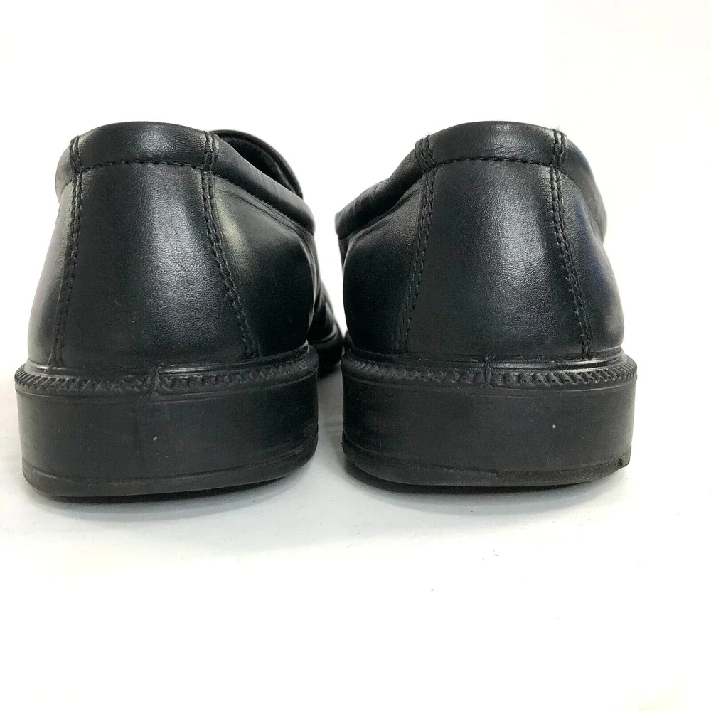Ecco EUR 46 Men's Slip On Loafer Leather Dress Shoes Black